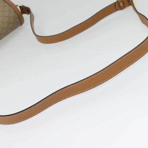 CELINE Macadam Canvas Shoulder Bag Beige Gold - Picture 7 of 13